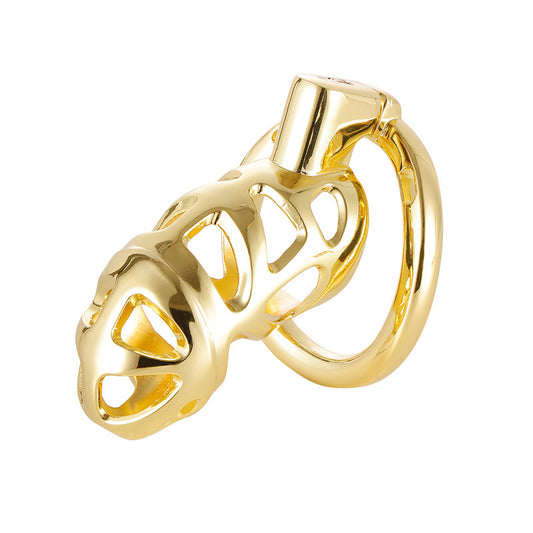 Golden Chastity Cage